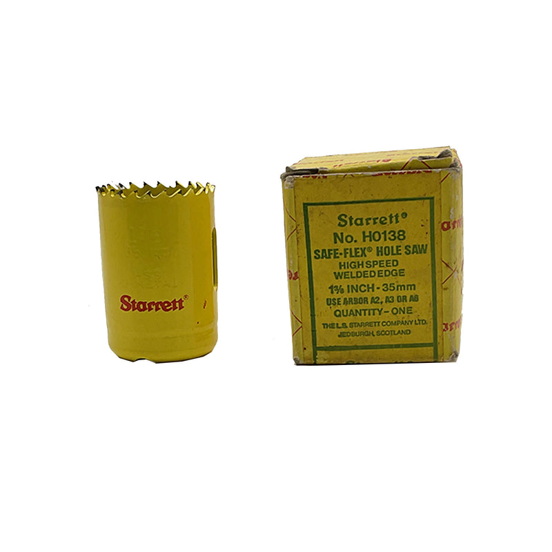 Starrett Holesaw Fast Cut Straight Pitch Bi-Metal 35mm Yellow H0138