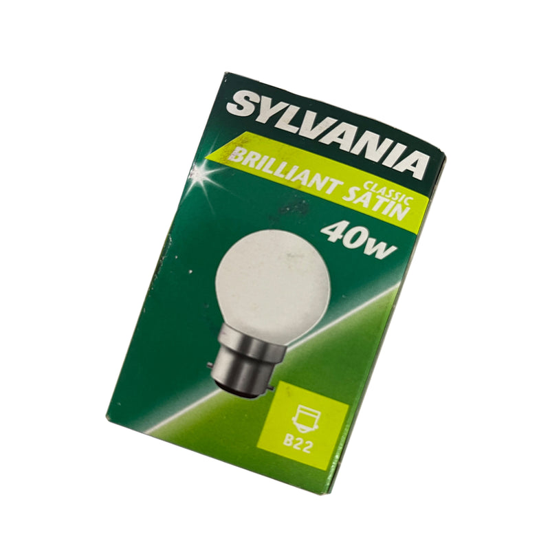 Sylvania Light Bulb 40W B22d Classic Brilliant Satin 37655