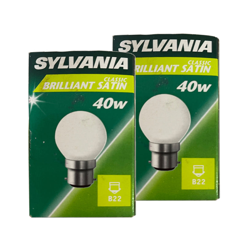 Sylvania Light Bulb 40W B22d Classic Brilliant Satin 37655