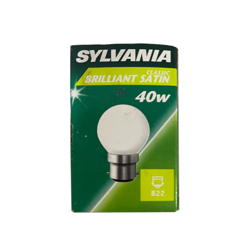 Sylvania Light Bulb 40W B22d Classic Brilliant Satin 37655