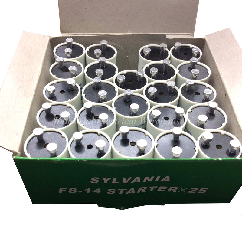 Sylvania Fluorescent Lamp Starter 4-65W FS-14 Set of 25