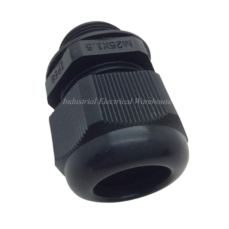 Synergy Cable Gland Connector Economy Nylon M25x1.5 11-17mm Black CGECO25