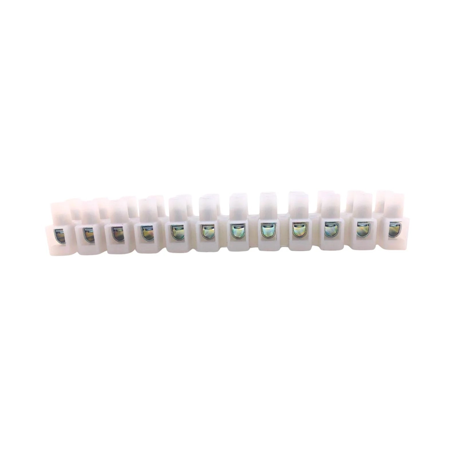 Terminal Strip 12-Way Pillar 16A 450V White IEW10106