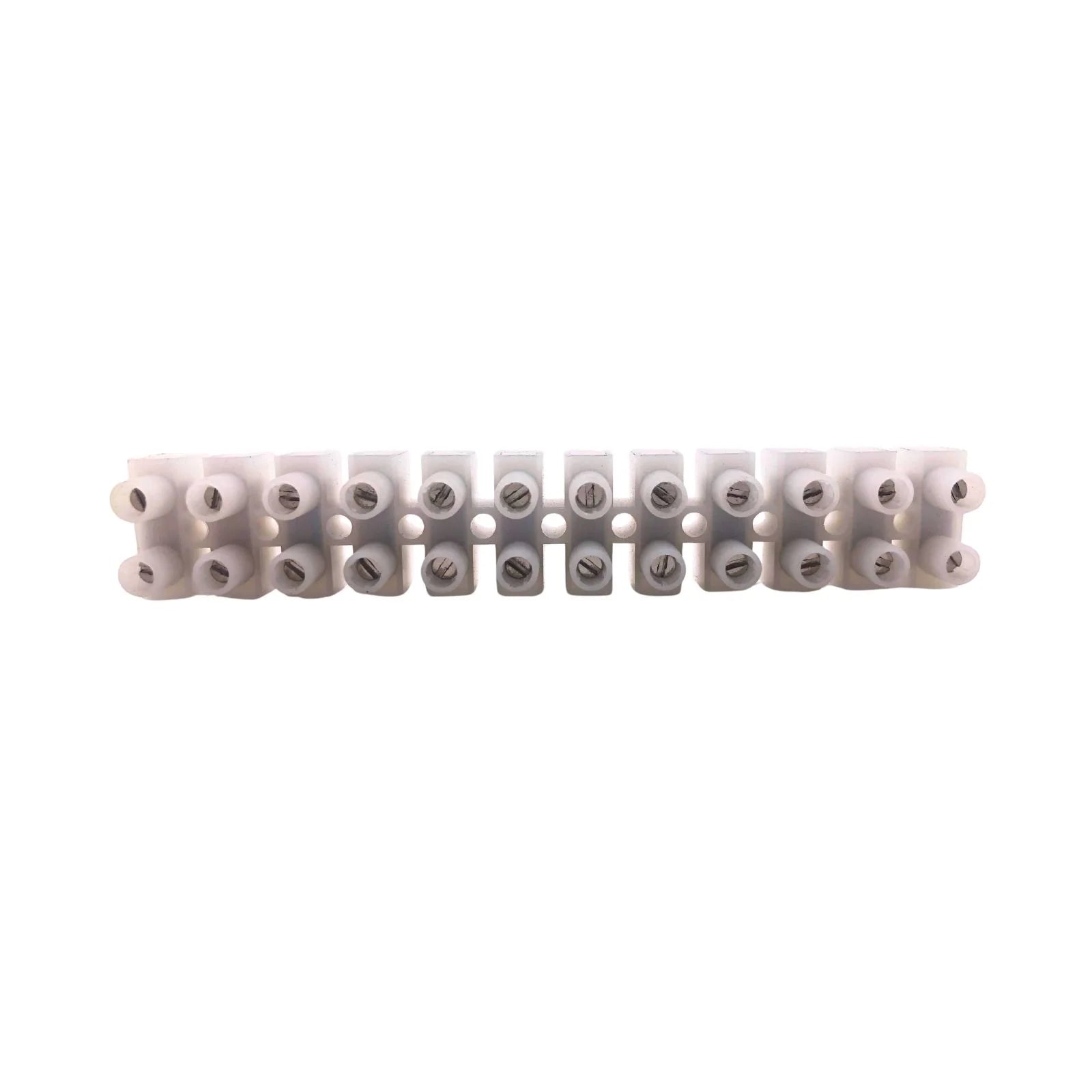 Terminal Strip 12-Way Pillar 16A 450V White IEW10106