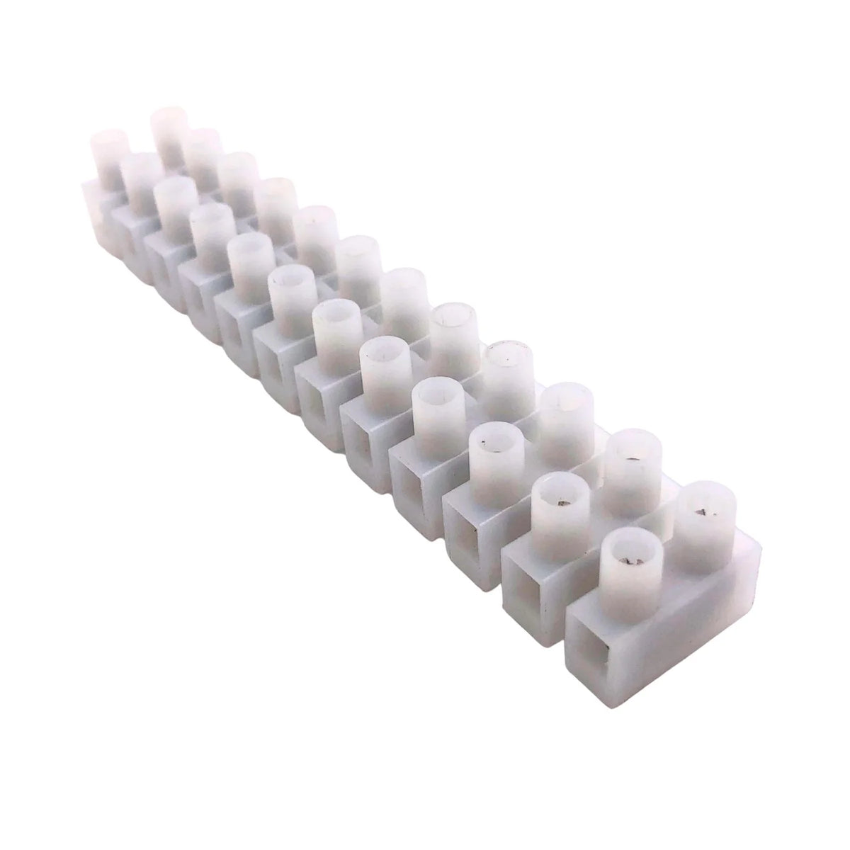 Terminal Strip 12-Way Pillar 16A 450V White IEW10106
