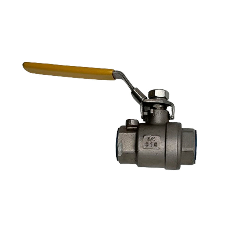 T&S Ball Valve ON/OFF 316 Stainless Steel 3/4” 1000 WOG Yellow