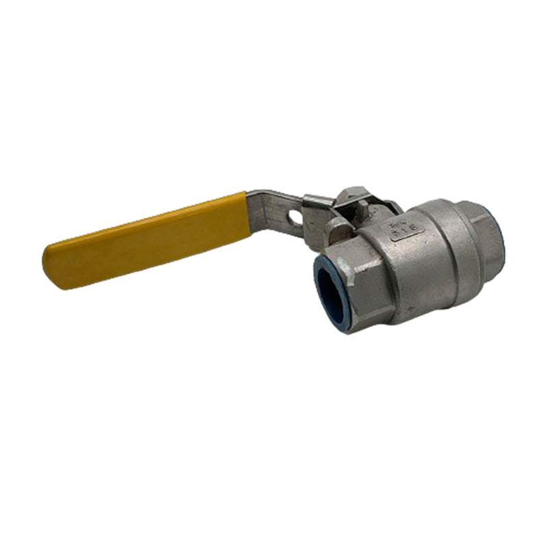 T&S Ball Valve ON/OFF 316 Stainless Steel 3/4” 1000 WOG Yellow