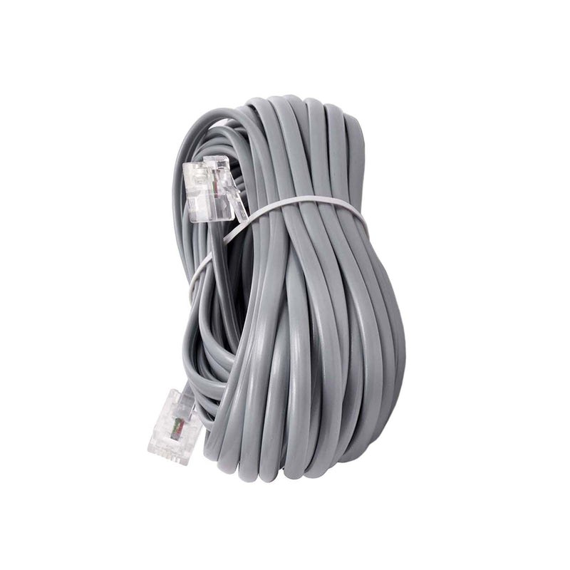 Taike Telephone Cord Modular Extension Cable 1.5m Gray