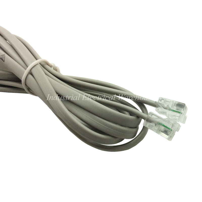 Taike Telephone Cord Modular Extension Cable 1.5m Gray