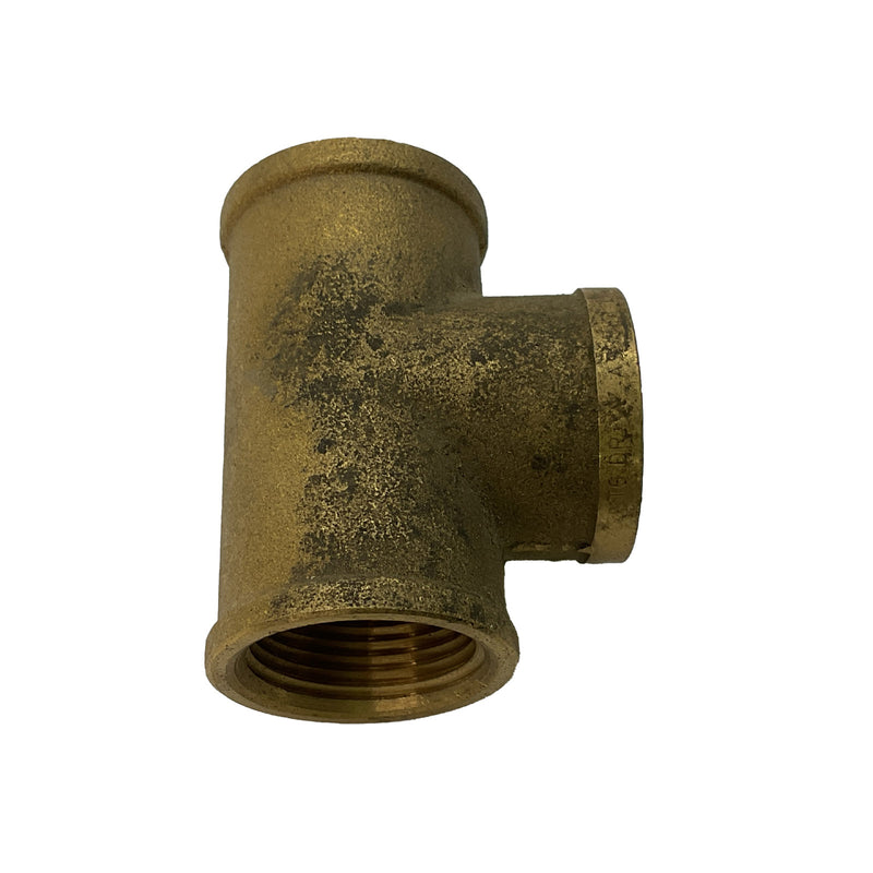 Circular Threaded Tee BSP Brass 3/4"