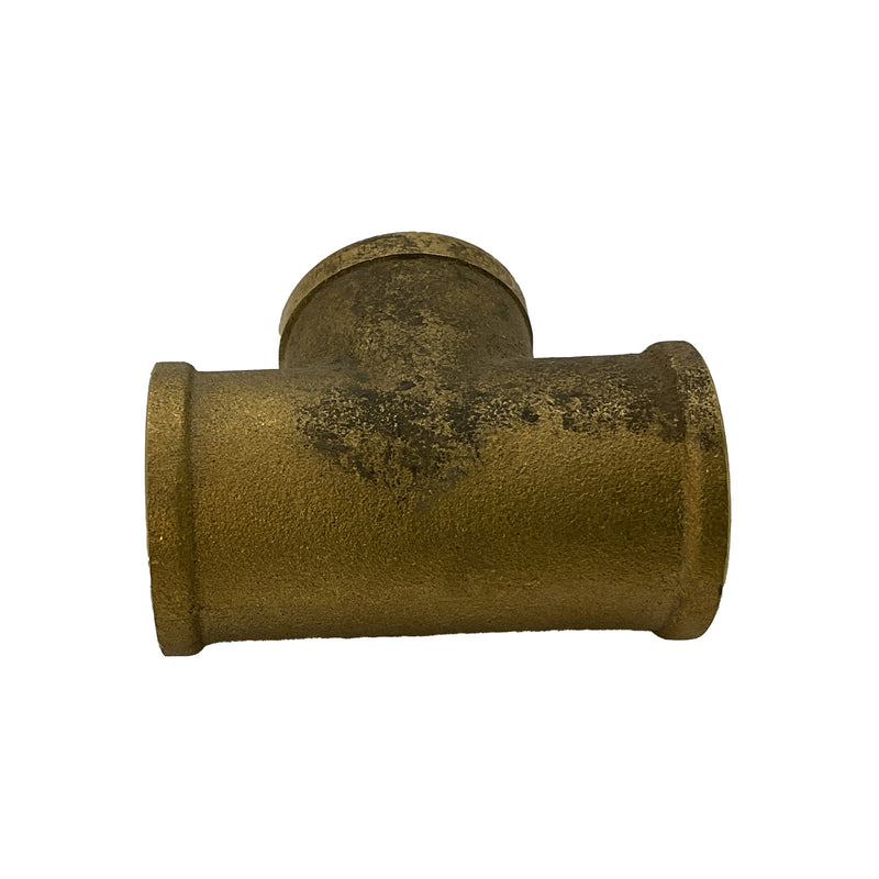 Circular Threaded Tee BSP Brass 3/4"