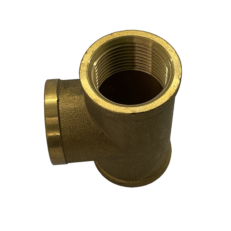 Circular Threaded Tee BSP Brass 3/4"