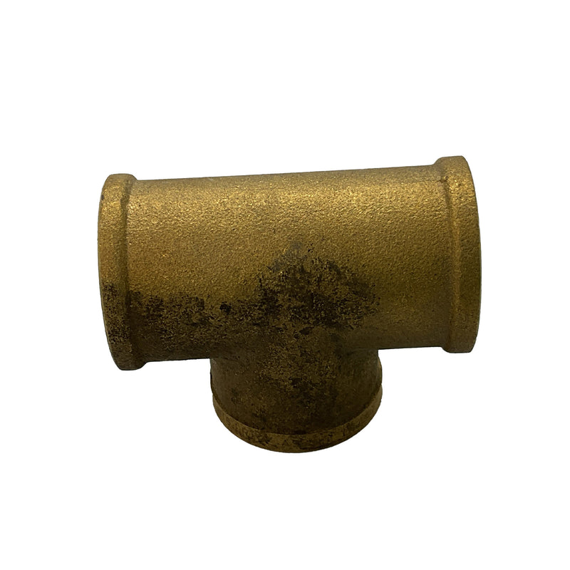 Circular Threaded Tee BSP Brass 3/4"