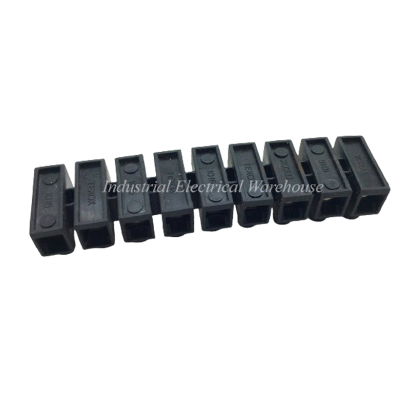 Tekox Terminal Strips 380V 160 L x 28 x 30mm D 24 Terminal Connections 1016