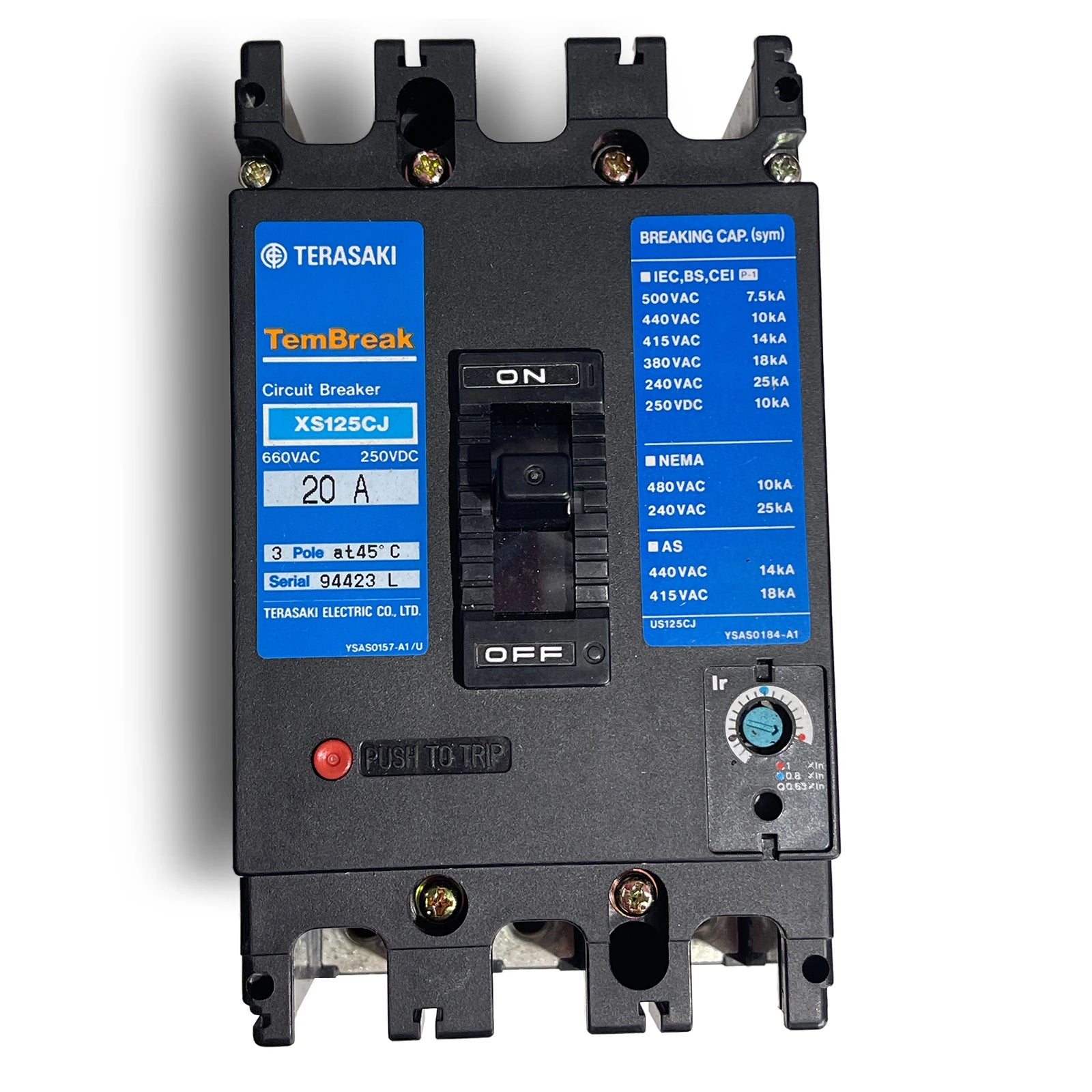 Terasaki-XS125CJ-Industrial-Electrical-Warehouse-Shop-Now