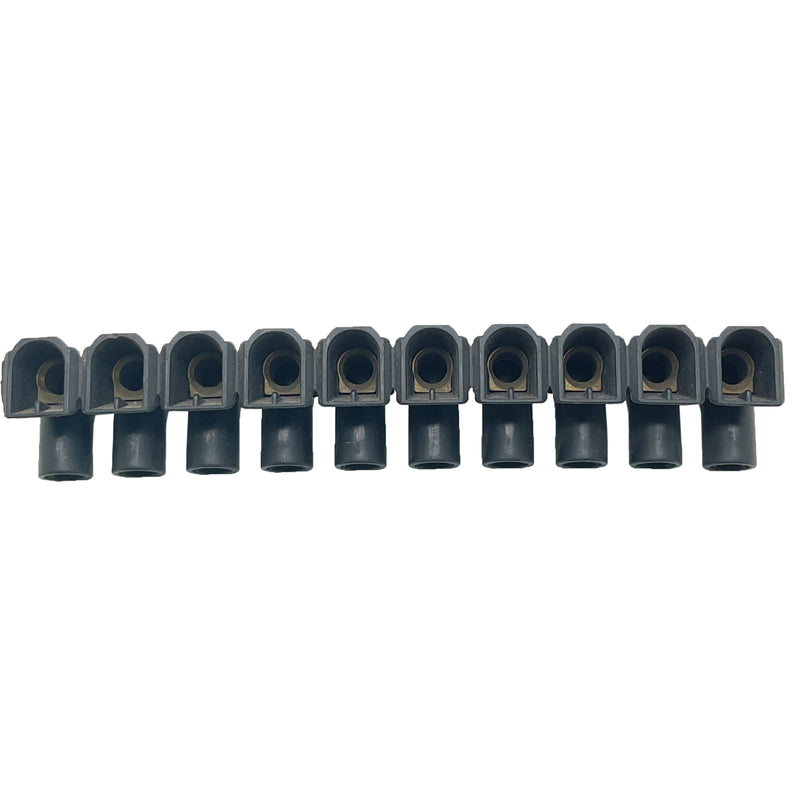 Terminal Strips 10 Connections 145mm L 450V Black 34255