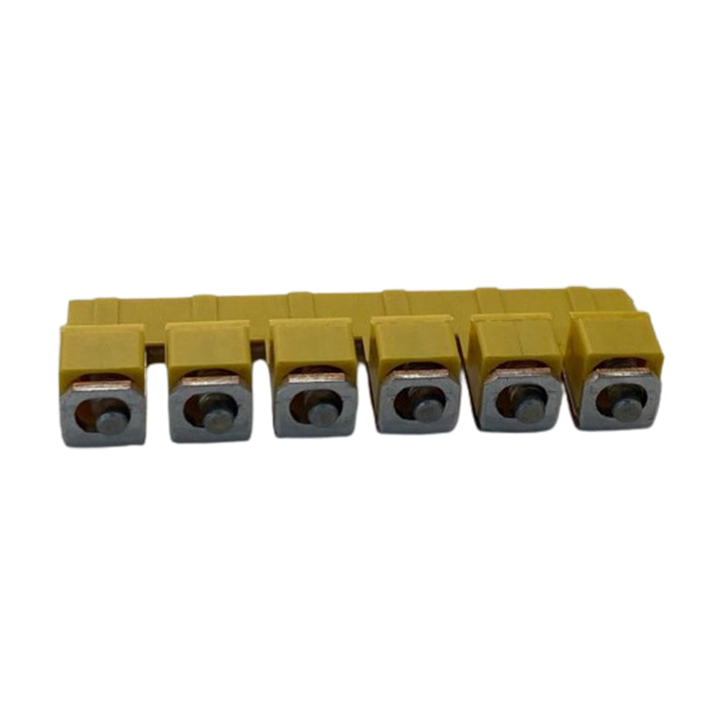 Terminal Strip Earth Terminal Yellow Lug 6-Way