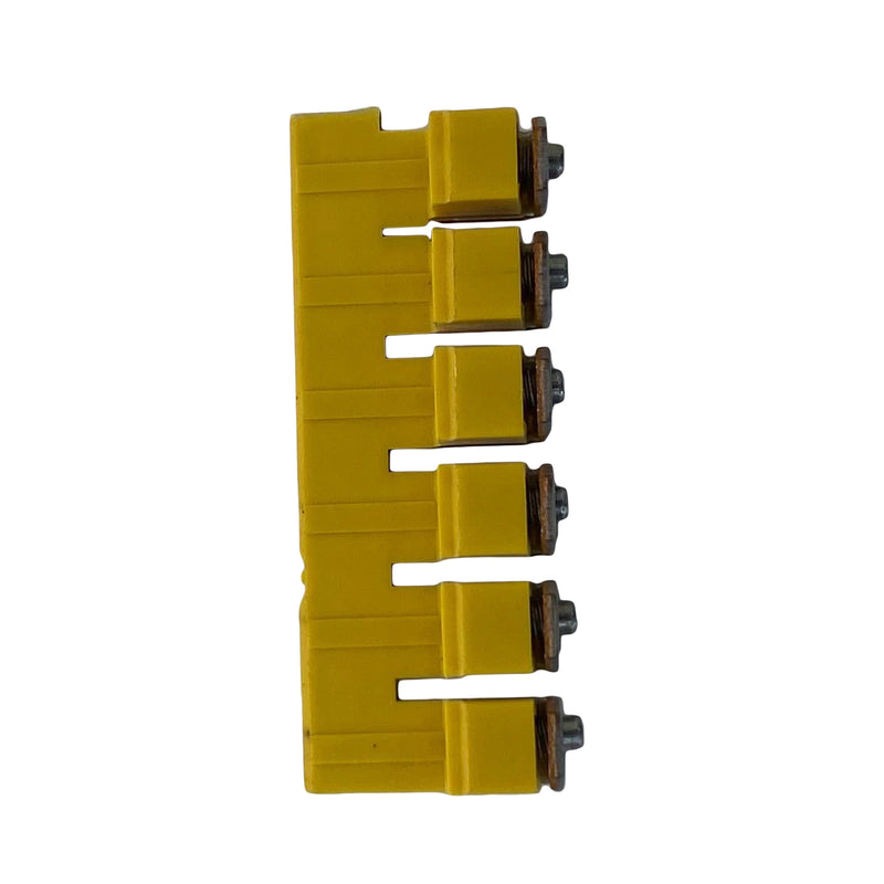 Terminal Strip Earth Terminal Yellow Lug 6-Way