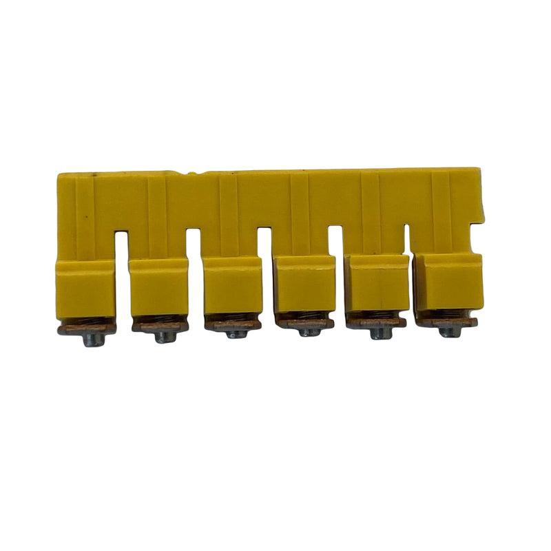 Terminal Strip Earth Terminal Yellow Lug 6-Way