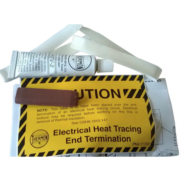 Thermon ET-6C Electrical Heat Tracing End Termination Marker Kit 119-2010