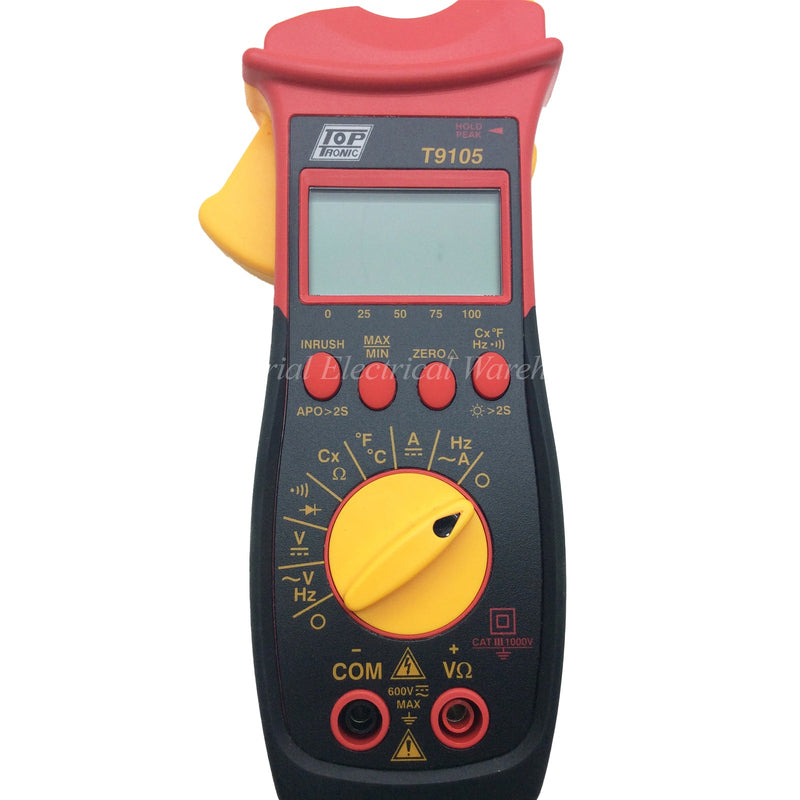 Toptronic Clamp Meter 1000AC/DC True RMS T9105