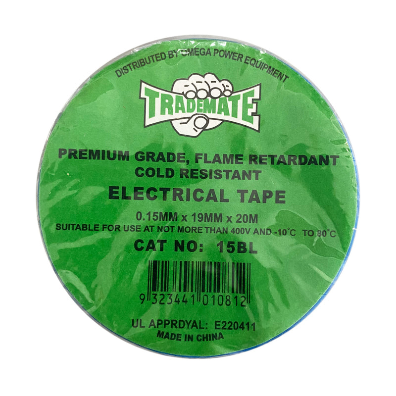 Trademate Electrical Tape PVC 0.15mm x 19mm x 20m
