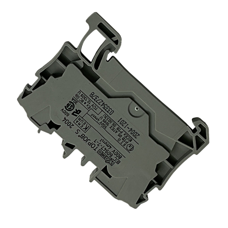 Wago Through Terminal Block 20-10AWG 4mm² Grey 2004-1201