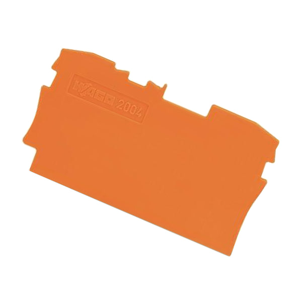 Wago End and Intermediate Plate Orange 2004-1292