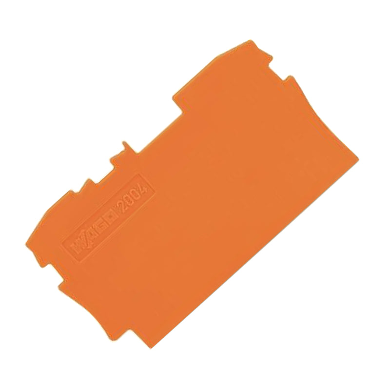 Wago End and Intermediate Plate Orange 2004-1292