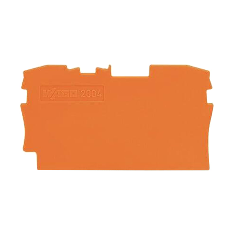 Wago End and Intermediate Plate Orange 2004-1292