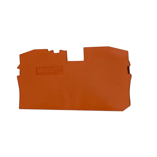 Wago End and Intermediate Plate Orange 2010-1392