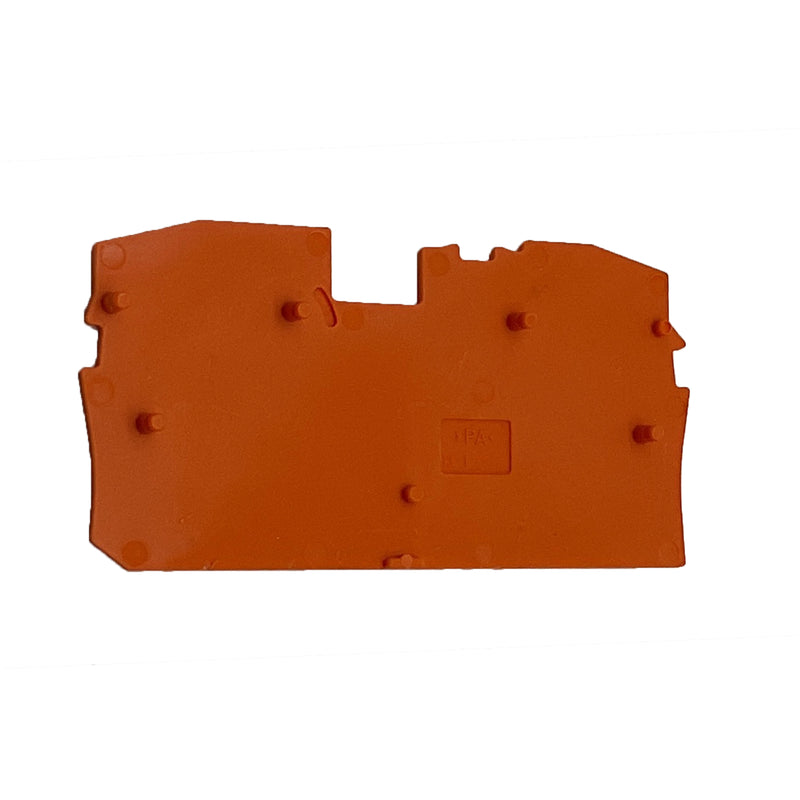 Wago End and Intermediate Plate Orange 2010-1392