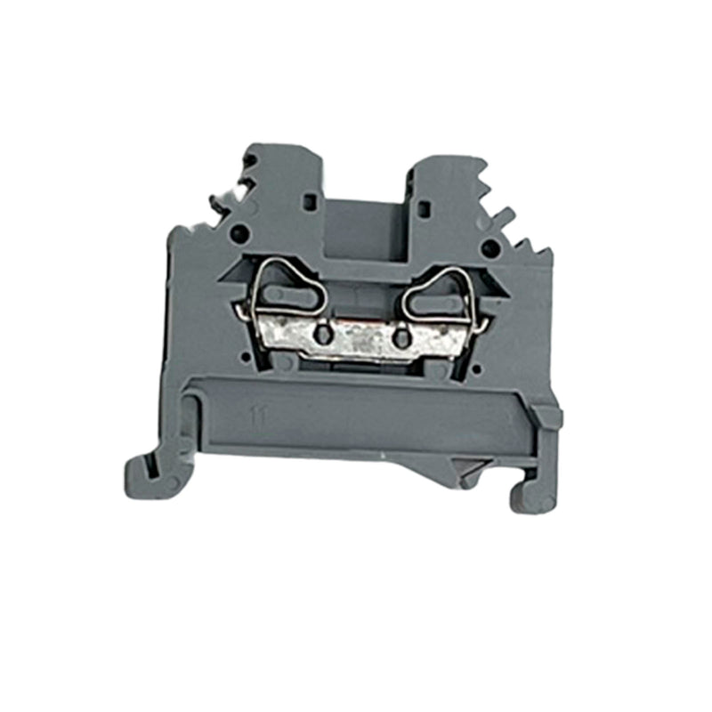 Wago DIN Rail Mount Terminal Block 2-Ways 2.5 mm² Clamp Gray 280-101