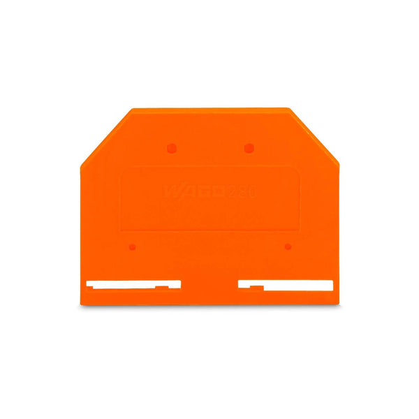 Wago End / Intermediate Plate 2.5 mm thick Orange 280-302