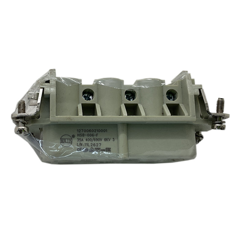 Wain Connector HDC Female 6+PE 400V 35A HSB-006-F