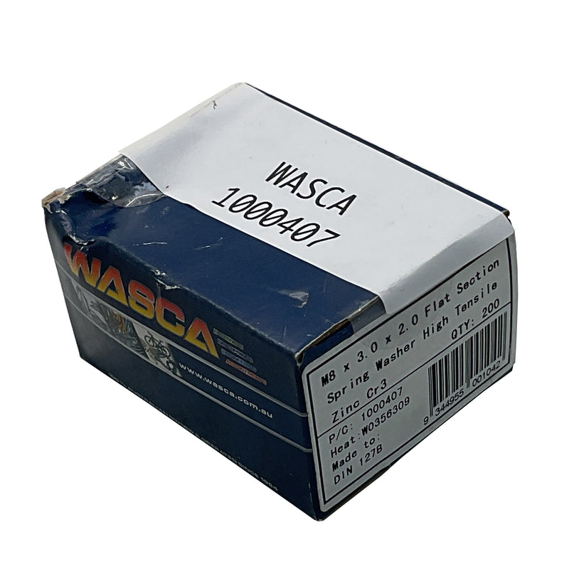 Wasca Flat Spring Washer M8 x 3.0 x 2.0 mm 1000407