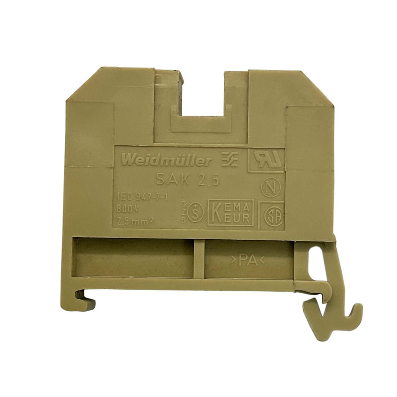 Weidmuller Feed Through Terminal Block 2.5mm² Beige 0380460000