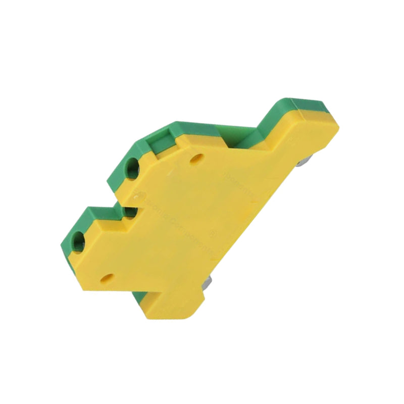 Weidmuller DIN Rail Mount Terminal Block 1-Way Green Yellow 066116 EK4/35