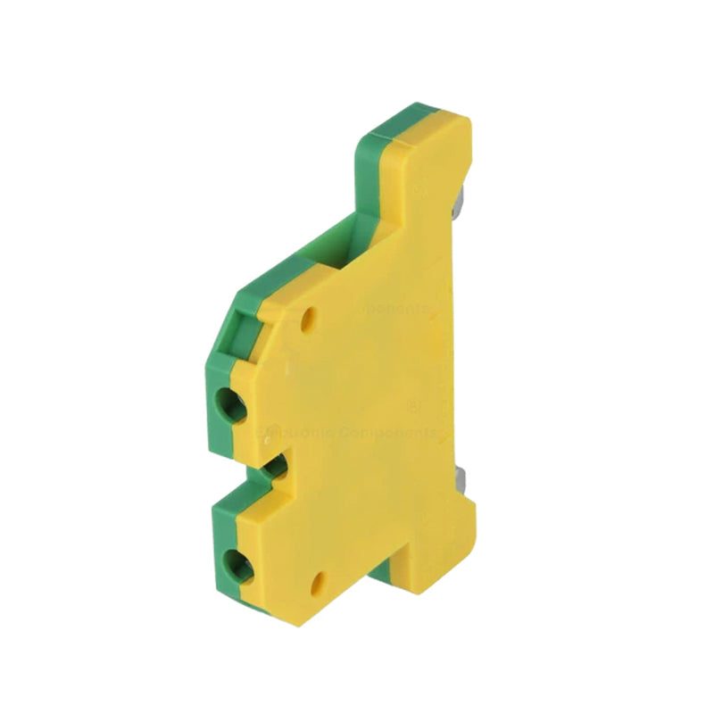 Weidmuller DIN Rail Mount Terminal Block 1-Way Green Yellow 066116 EK4/35