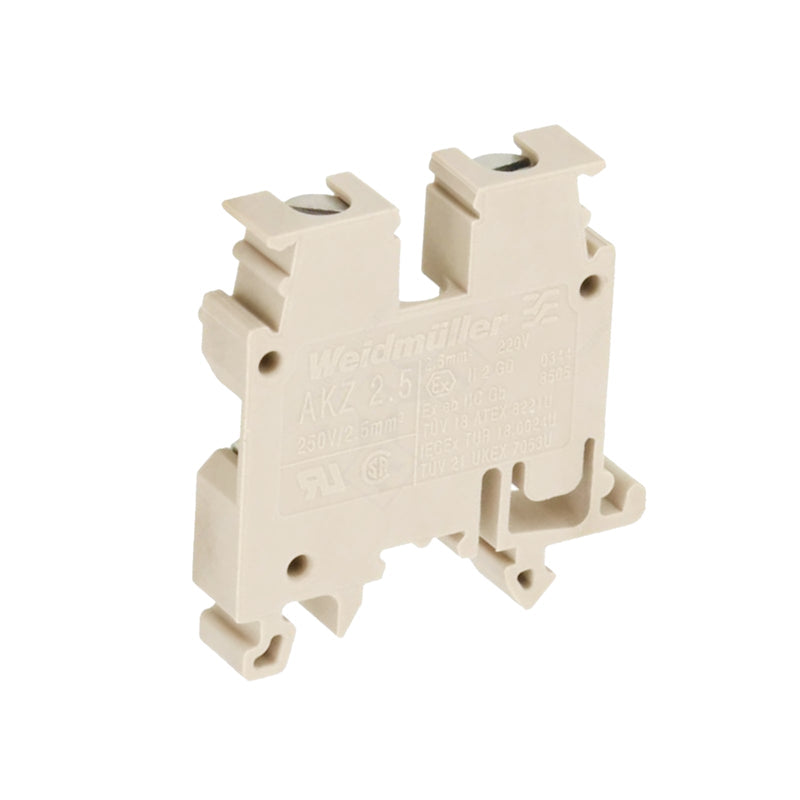 Weidmuller Feed Through Terminal Block 250V 24A (10) Beige AKZ-2.5 - 0697160000