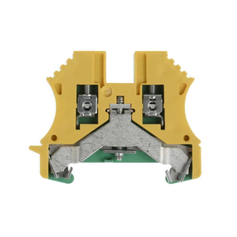 Weidmuller WPE Earth Terminal Block 2 Way Green/Yellow 2.5mm WPE 2.5 1010000000