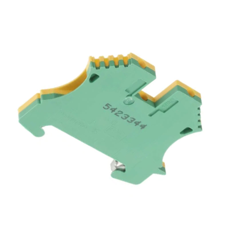 Weidmuller WPE Earth Terminal Block 2 Way Green/Yellow 2.5mm WPE 2.5 1010000000