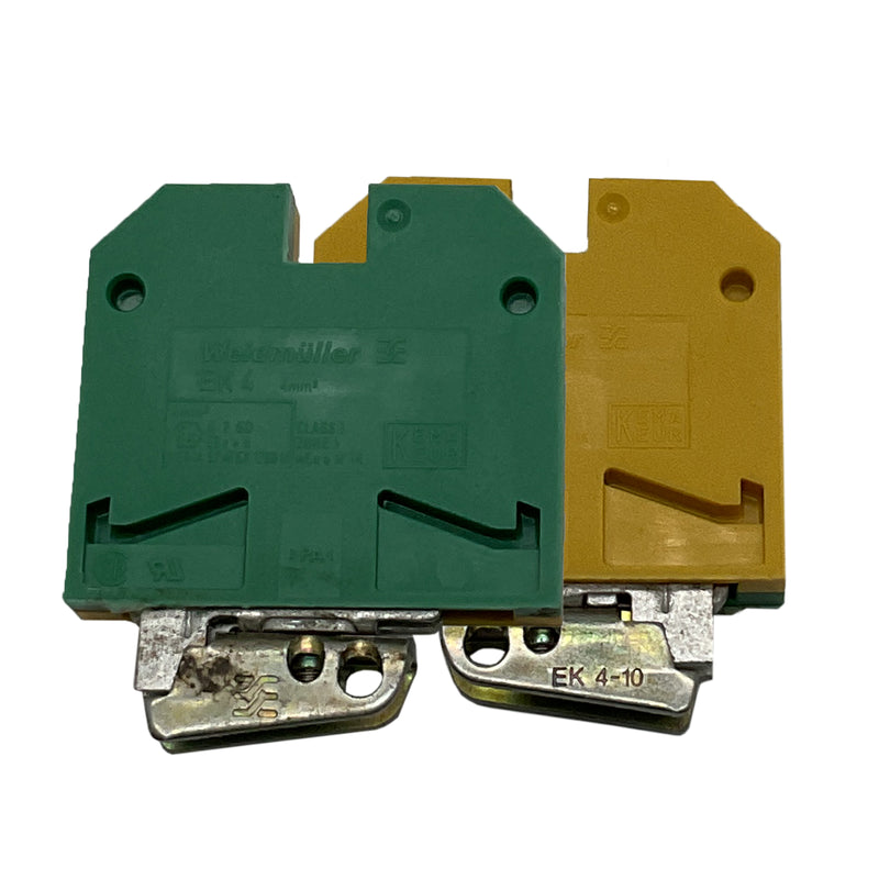 Weidmuller Terminal Block 800V Green/Yellow EK4