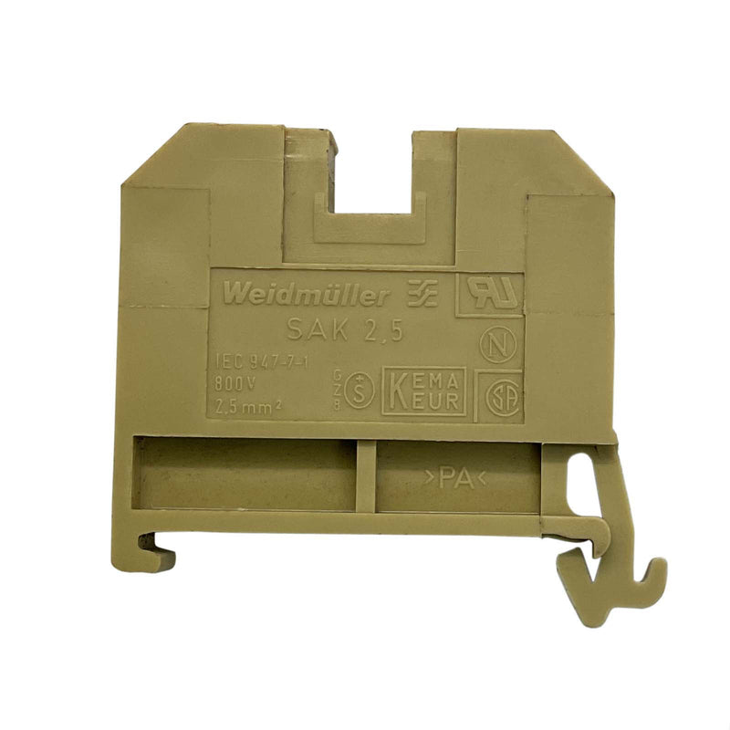 Weidmuller Terminal Feed-Through 800V Screw Terminal Beige SAK 2,5/35 0380460000