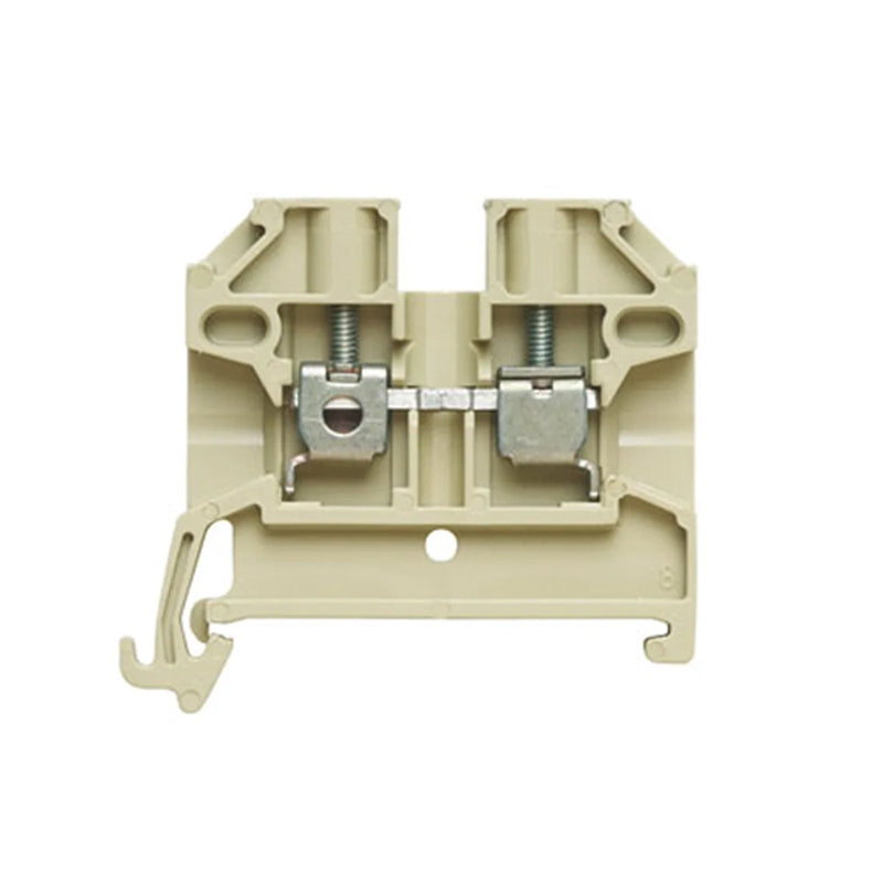 Weidmuller Terminal Block, DIN, 2 POSITION, 28-12AWG Beige SKD 2,5/35 0268860000