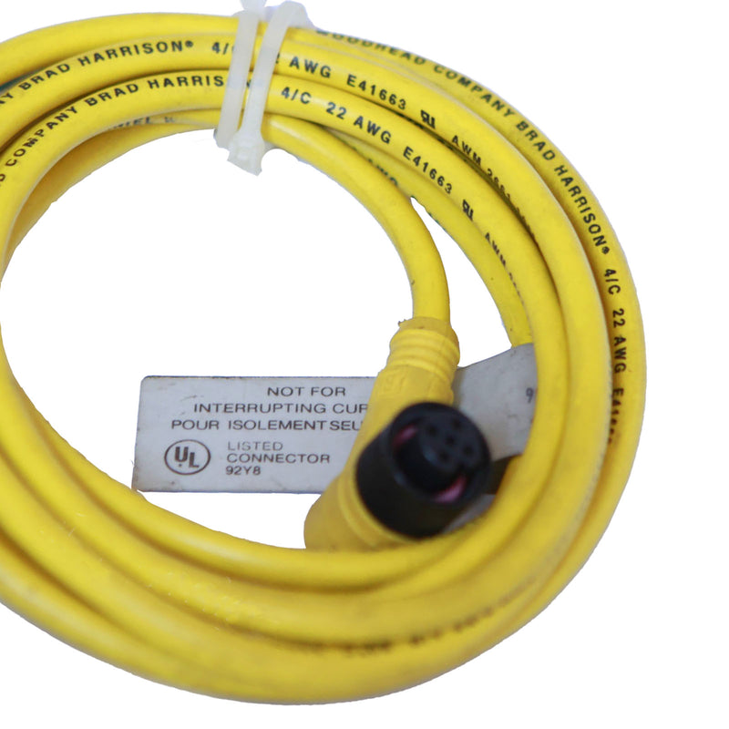 Woodhead Molex Cable Assembly 4A 4P 250V 2m Yellow 804001A09M020 (120065-1551)